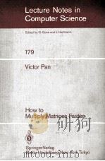 HOW TO MULTIPLY MATRICES FASTER（1984 PDF版）