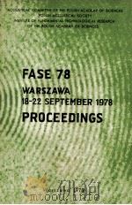 Proceedings Of The Second Congress Of The Federation Of Acoustical Societes of Europe FASE-78 Warsza（1978 PDF版）