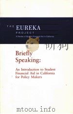 THE EUREKA PROJECT BRIEFLY SPEAKING 1987 PDF电子版封面