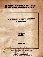AN INVESTIGATION OF ELECTRICAL PROPERTIES OF POROUS MEDIA（1984 PDF版）