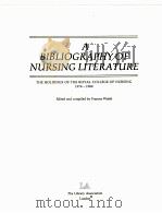 A BIBLIOGRAPHY OF NURSING LITERATURE（1986 PDF版）