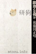 政治とは何か 1988.03 PDF电子版封面 後藤田正晴