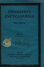 CHAMBERS'S ENCYCLOPAEDIA VOLUME VIII     PDF电子版封面    J-MAJESTY 