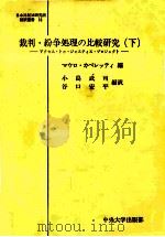 裁判·紛争処理の比較研究 2 1985.07 PDF电子版封面 Cappelletti