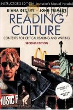 READING CULTURE:CONTEXTS FOR CRITICAL READING AND WRITING SECOND EDITION 1995 PDF电子版封面 0673990370