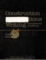 CONSTRUCTION SPECIFICATIONS WRITING:PRINCIPLES AND PROCEDURES THIRD EDITION（1990 PDF版）