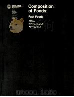 COMPOSITION OF FOODS:FAST FOODS 1988 PDF电子版封面