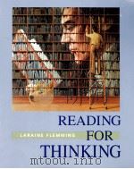 READING FOR THINKING PDF电子版封面 0395434068 LARAINE E.FLEMMING