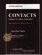 CONTACTS LANGUE ET CULTURE FRANGAISES SIXTH EDITION 1997 PDF电子版封面 0395887593