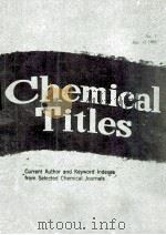 CHEMICAL TITLES 1992 PDF电子版封面