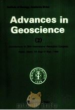 ADVANCES IN GEOSCIENCE 2 1992 PDF电子版封面 7502725784