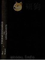 THERMODYNAMICS FOR GEOLOGISTS（1967 PDF版）