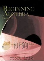 BEGINNING ALGEBRA FOURTH EDITION 1998 PDF电子版封面 0130860808