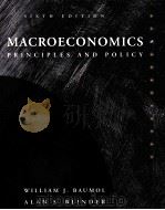 MACROECONOMICS:PRINCIPLES AND POLICY SIXTH EDITION   1994  PDF电子版封面  0030974542   
