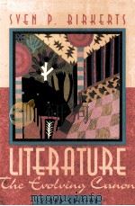 LITERATURE THE EVOLVING CANON SECOND EDITION   1996  PDF电子版封面  0205175155   