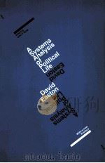 A SYSTEMS ANALYSIS OF POLITICAL LIFE 1979 PDF电子版封面 0226180166