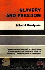 SLAVERY AND FREEDOM   1994  PDF电子版封面     