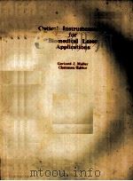 PROCEEDINGS VOLUME 658 OPTICAL INSTRUMENTATION FOR BIOMEDICAL LASER APPLICATIONS（1986 PDF版）