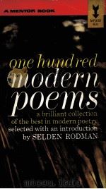 ONE HUNDRED MODERN POEMS 1949 PDF电子版封面