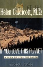 IF YOU LOVE THIS PLANET 1992 PDF电子版封面 0393030458
