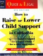 HOW TO RAISE OR LOWER CHILD SUPPORT IN CALIFORNIA（1998 PDF版）