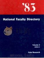 THE NATIONAL FACULTY DIRECTORY 1983 THIRTEENTH EDITION IN THREE VOLUME VOLUME 3 OBERM-Z（1982 PDF版）