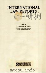 INTERNATIONAL LAW REPORTS VOLUME 31 1966 PDF电子版封面 E.LAUTERPACHT
