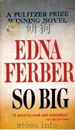EDNA FERBER SO BIG   1924  PDF电子版封面     