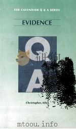 Evidenc 1994 PDF电子版封面 Christopher Allen