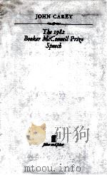 The 1982 booker McConnell Prize speech（1983 PDF版）