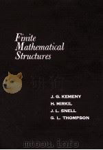 Finite mathematical structures 1959 PDF电子版封面 John G. Kemeny