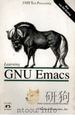 Learning GNU Emacs 1991 PDF电子版封面 Debra Cameron and Bill Rosenbl