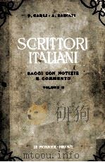 SCRITTORI ITALIANI   1959  PDF电子版封面     