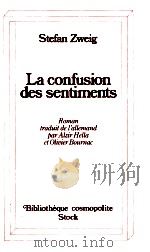 LA CONFUSION DES SENTIMENTS 1984 PDF电子版封面
