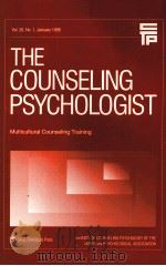 THE COUNSELING PSYCHOLOGIST 1998 PDF电子版封面