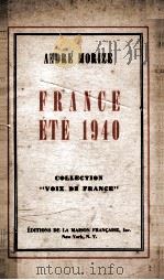 France ete 1940 PDF电子版封面 Andre Morize