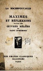 maximes et oeuvres diverses PDF电子版封面 La Rochefoucauld