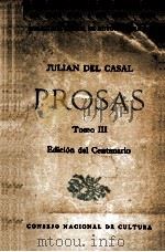 JULIAN DEL CASAL PROSAS TOMO III（1964 PDF版）