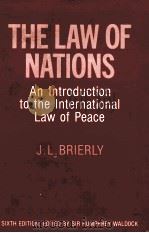 THE LAW OF NATIONS SIXTH EDITION 1963 PDF电子版封面 019825105X