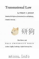 TRANSNATIONAL LAW   1956  PDF电子版封面     