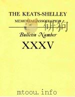 KEATS SHELLEY MEMORIAL BULLETIN ROME NO.XXXV 1984 PDF电子版封面 TIMOTHY WEBB