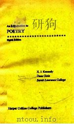 AN INTRODUCTION TO POETRY PDF电子版封面 X.J.DENNEDY DANA GIOIA