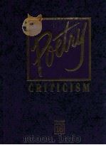 POETRY CRITICISM VOLUME 16 1997 PDF电子版封面 JANE KELLY KOSEK