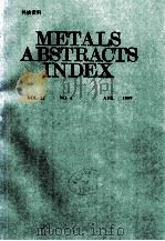 Metals Abstracts Index vlo.32 No.4 APR 1999 1999 PDF电子版封面