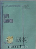 WORLD PATENTS INDEX WPI GAZETTE WEEK 9412 1994 PDF电子版封面