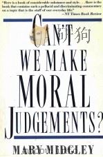 CAN'T WE MAKE MORAL JUDGEMENTS? 1993 PDF电子版封面 0312061293