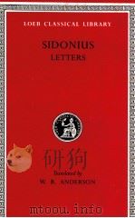 SIDONIUS LETTERS III-IX（1997 PDF版）