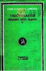THEOPHRASTUS ENQUIRY INTO PLANTS 1980 PDF电子版封面 SIR ARTHUR HORT