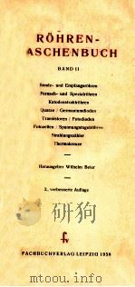 ROHREN-ASCHENBUCH 1958 PDF电子版封面