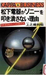松下電器がソニーを叩き潰さない理由:日本経済もう一つの読み方（1985.07 PDF版）